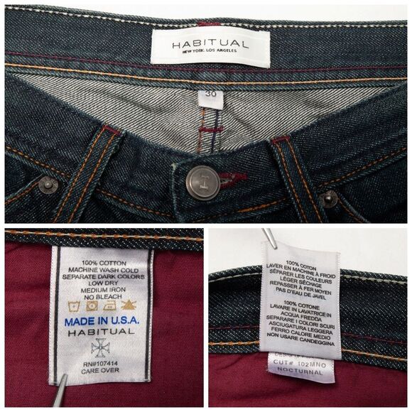 Habitual Jeans Women's 30 Blue Denim Nocturnal Medium Wash Bootcut - Picture 6 of 12